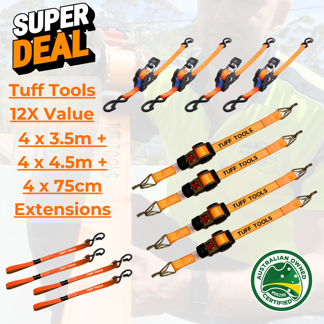 Retractable Ratchet Strap - 12X Strap SuperDeal Set