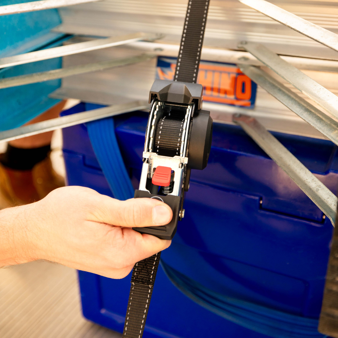 Retractable Ratchet Strap - 1.8m x 25mm (Black)