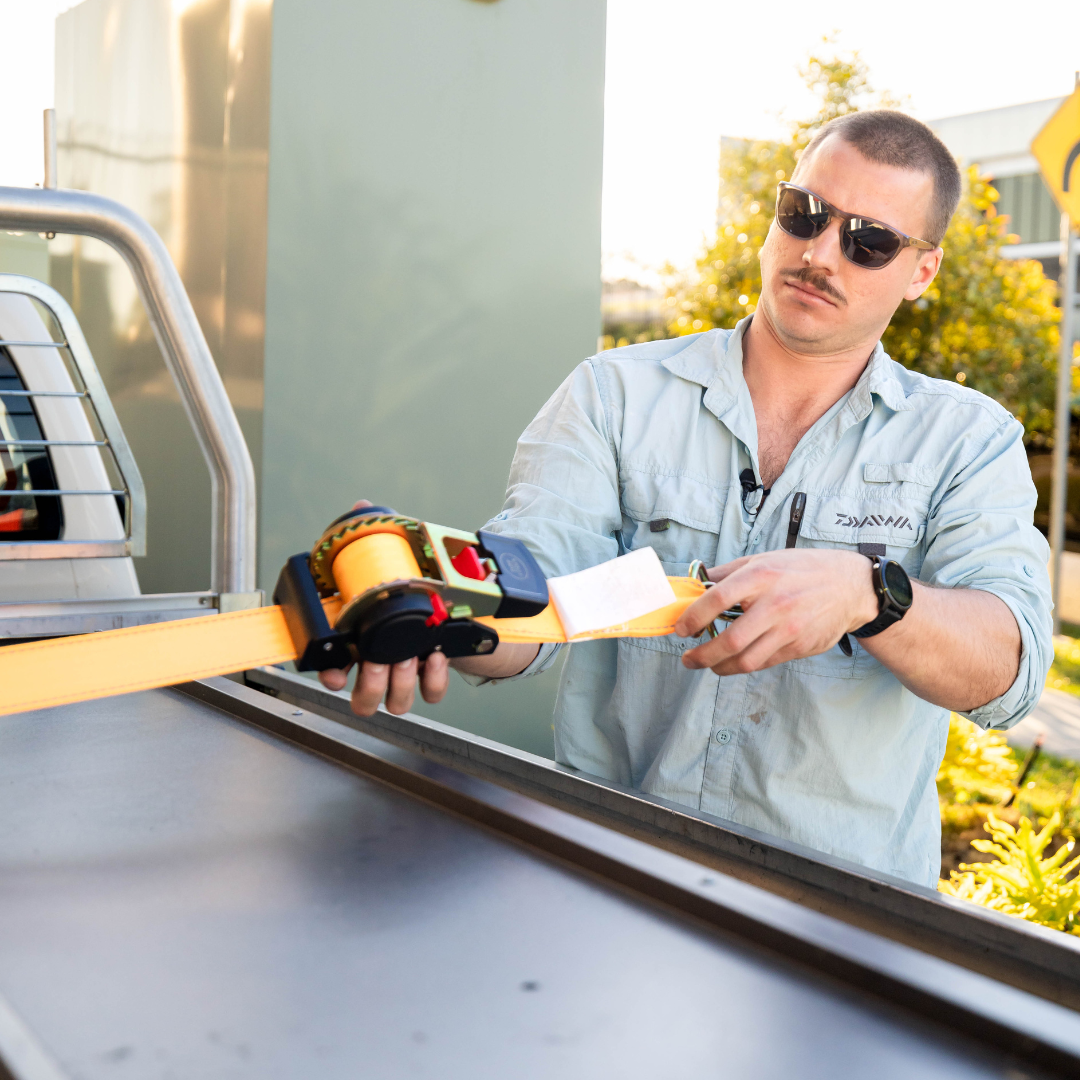 Retractable Ratchet Strap - 4.5m x 50mm (Orange)