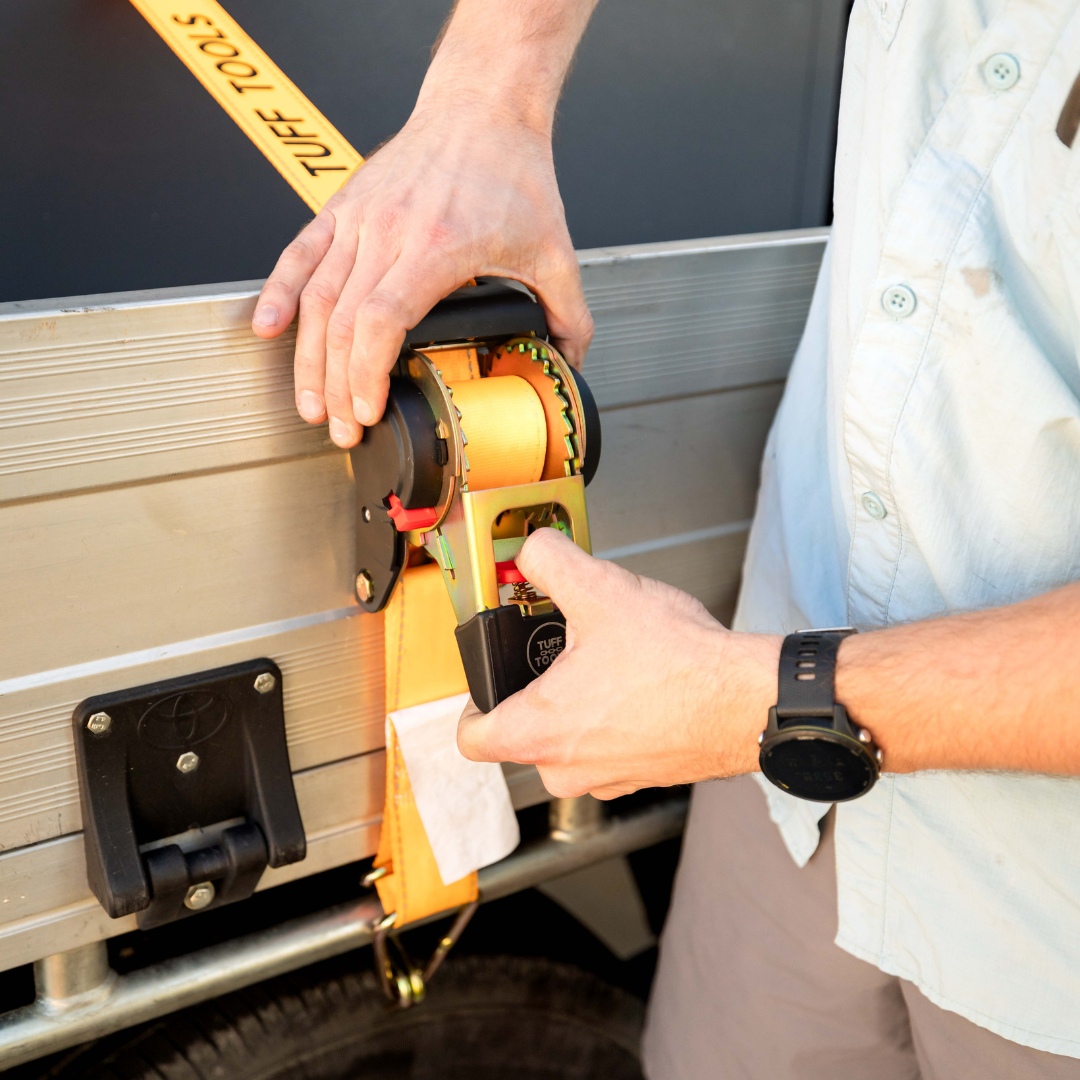 Retractable Ratchet Strap - 4.5m x 50mm (Orange)