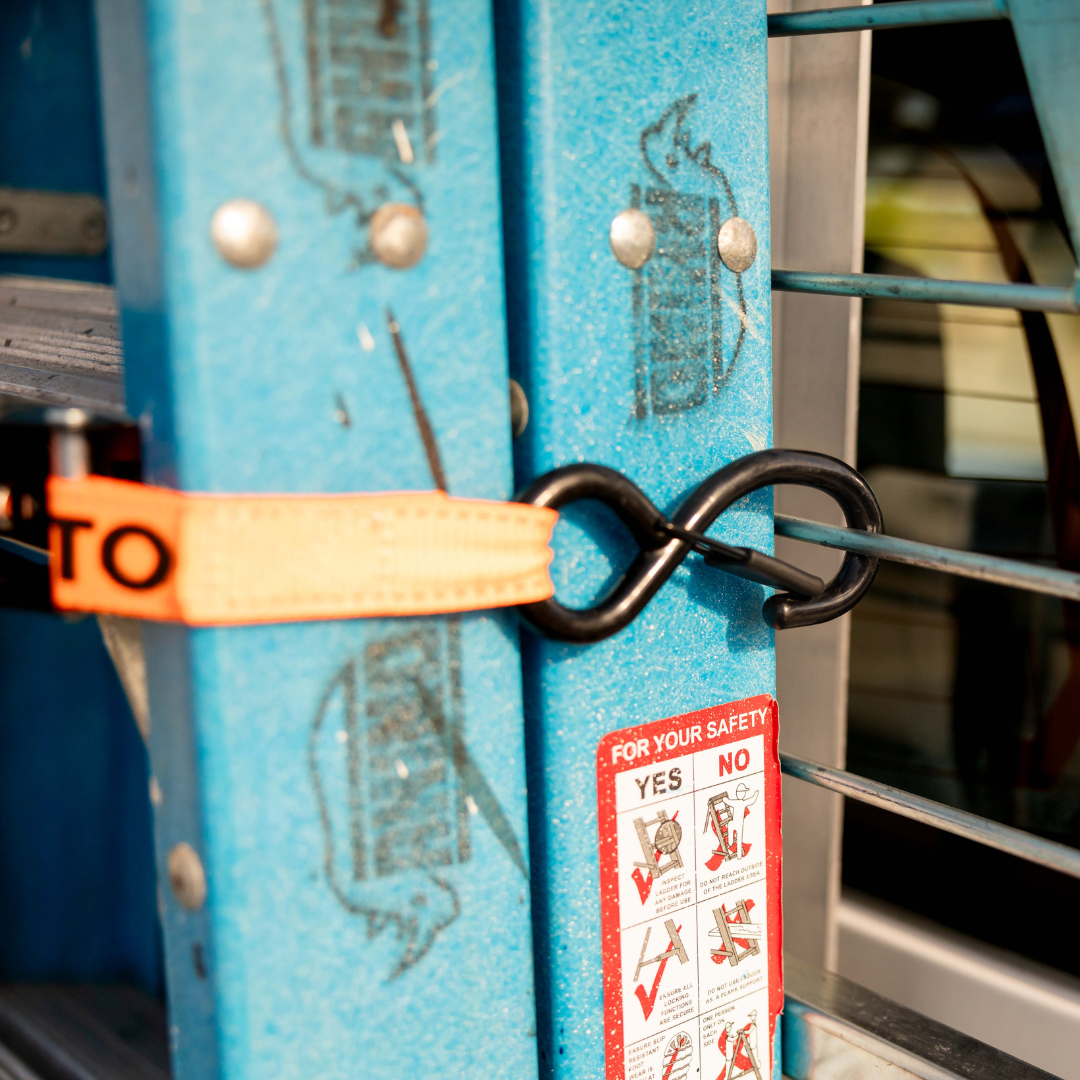 Retractable Ratchet Strap - 1.8m x 25mm (Orange)