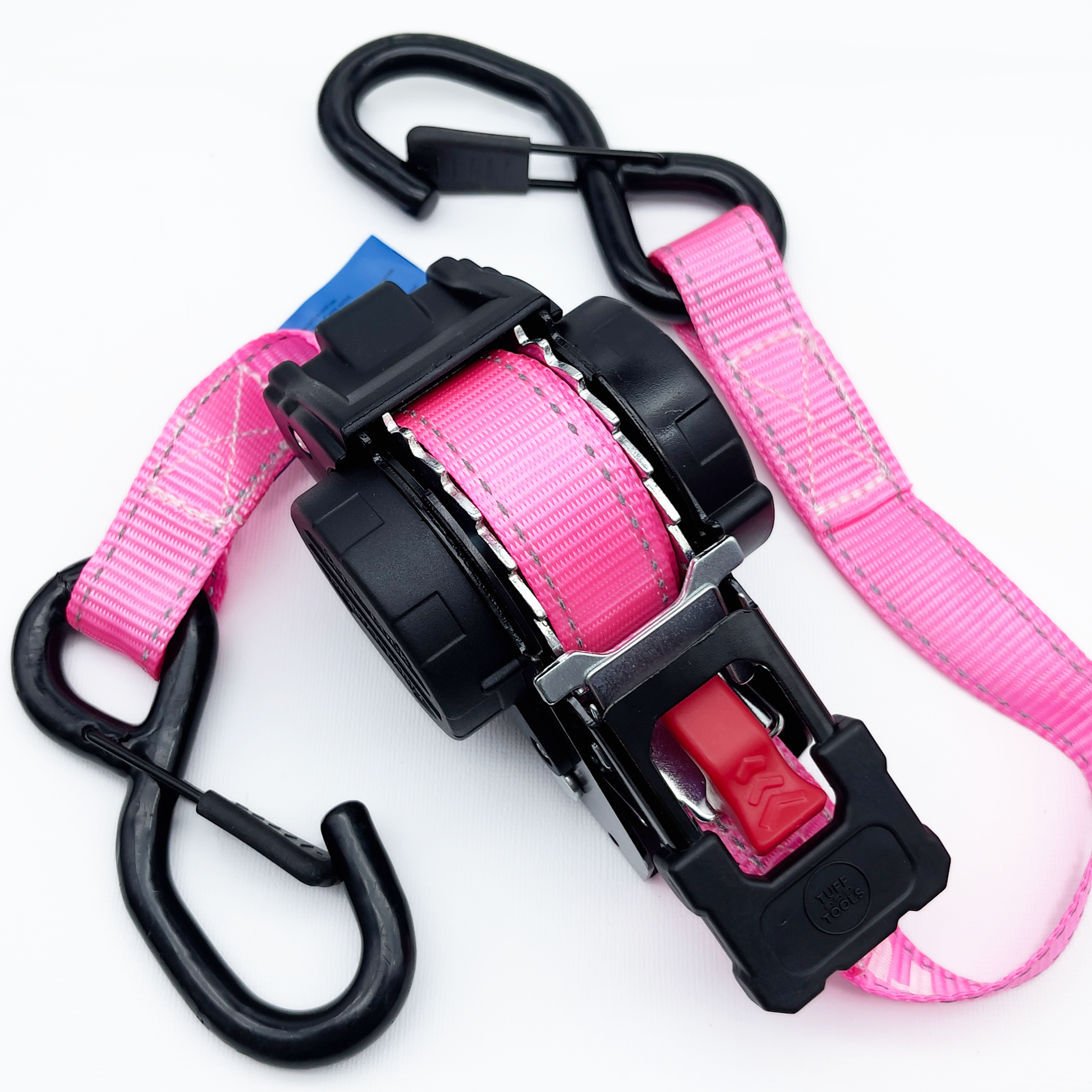 Retractable Ratchet Strap - 3.5m x 25mm (Pink)
