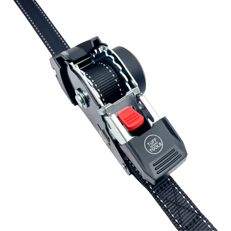 Retractable Ratchet Strap - 1.8m x 25mm (Black)