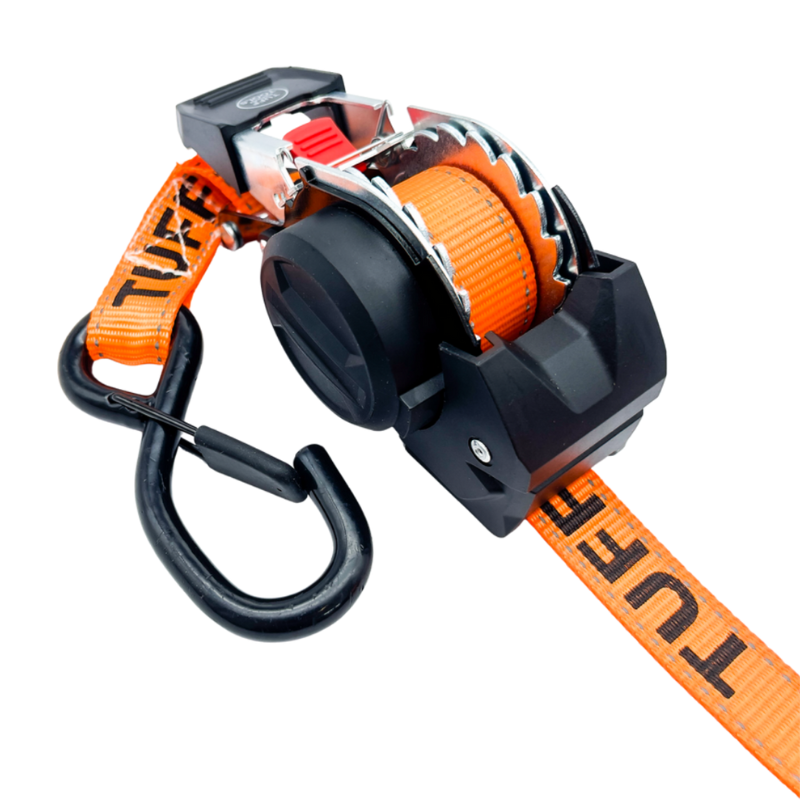 Retractable Ratchet Strap - 3.5m x 25mm (Orange)