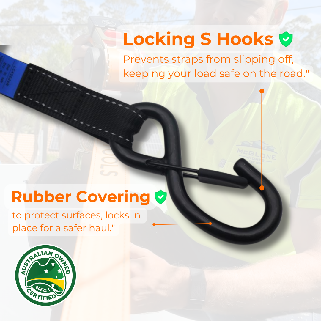 Retractable Ratchet Strap - 3.5m 4X Strap Value Set (Mix)