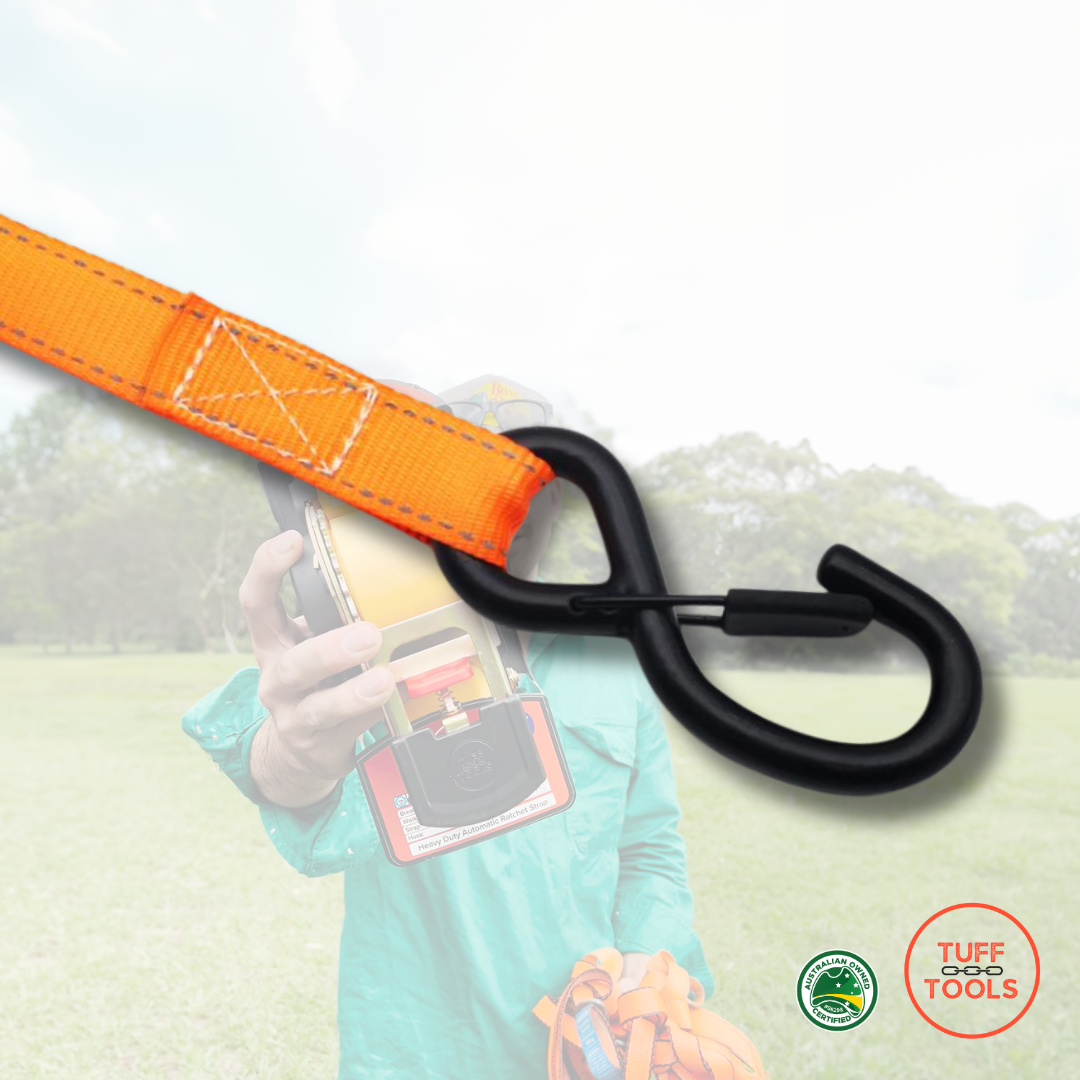 Retractable Ratchet Strap - 1.8m 4X Strap Value Set (Orange)