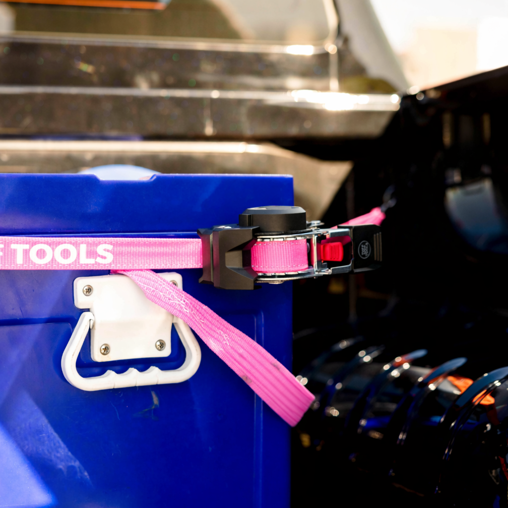 Retractable Ratchet Strap - 3.5m x 25mm (Pink)