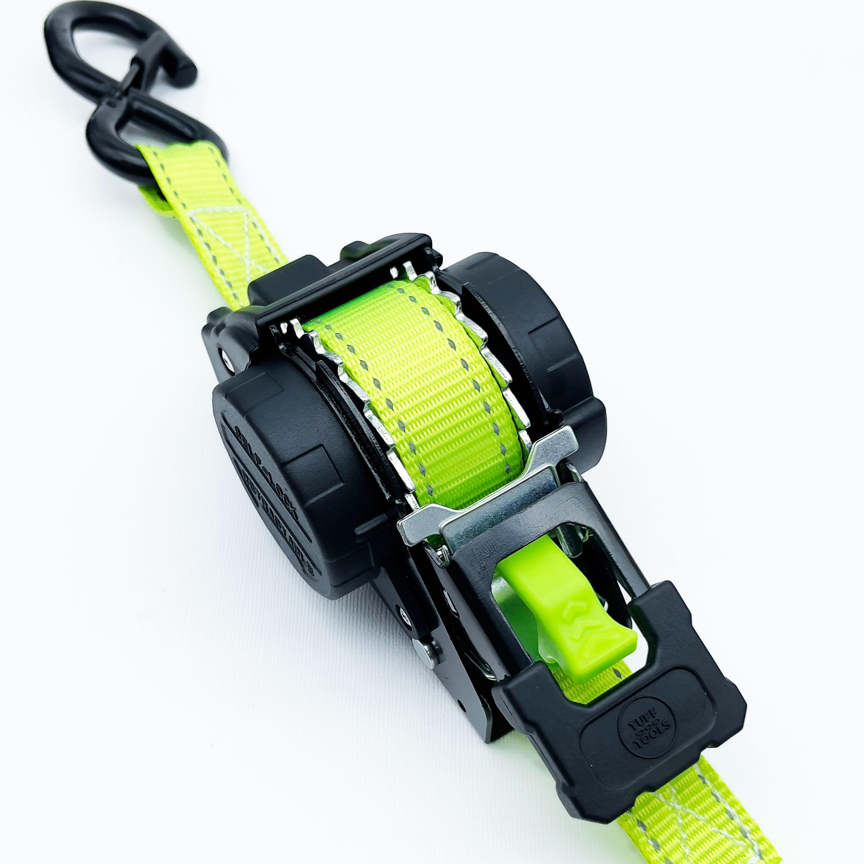 Retractable Ratchet Strap - 3.5m x 25mm (Green)