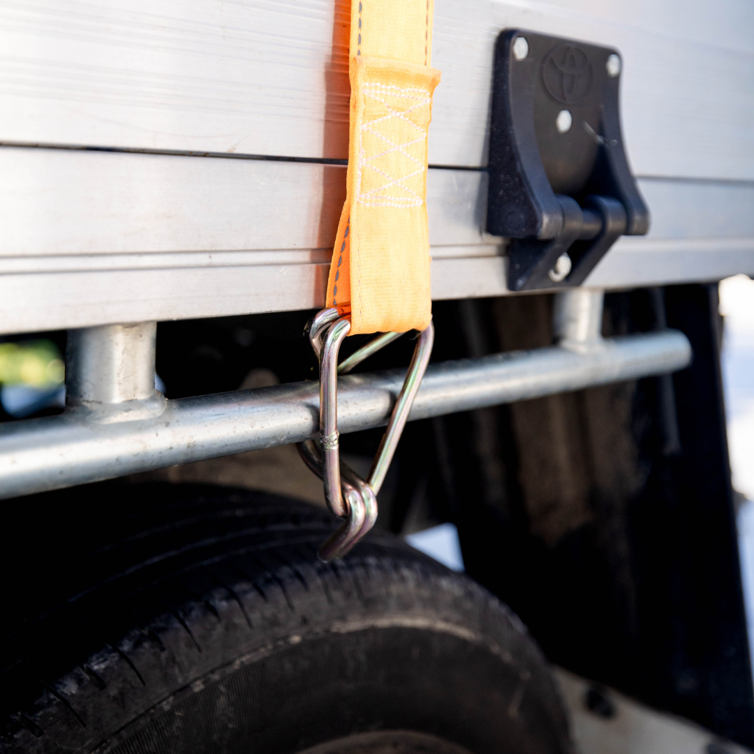 Retractable Ratchet Strap - 4.5m x 50mm (Orange)