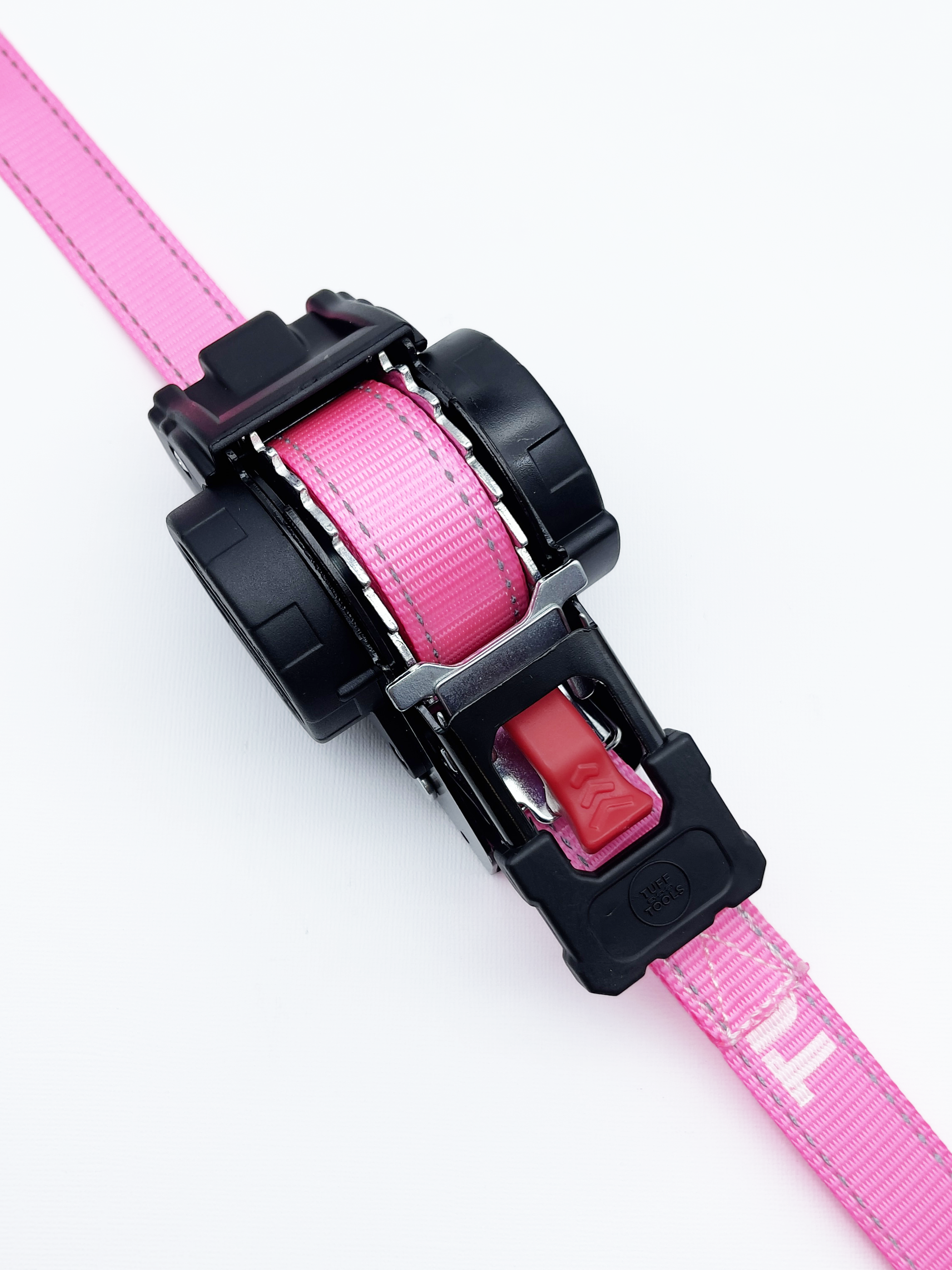 Retractable Ratchet Strap - 3.5m x 25mm (Pink)