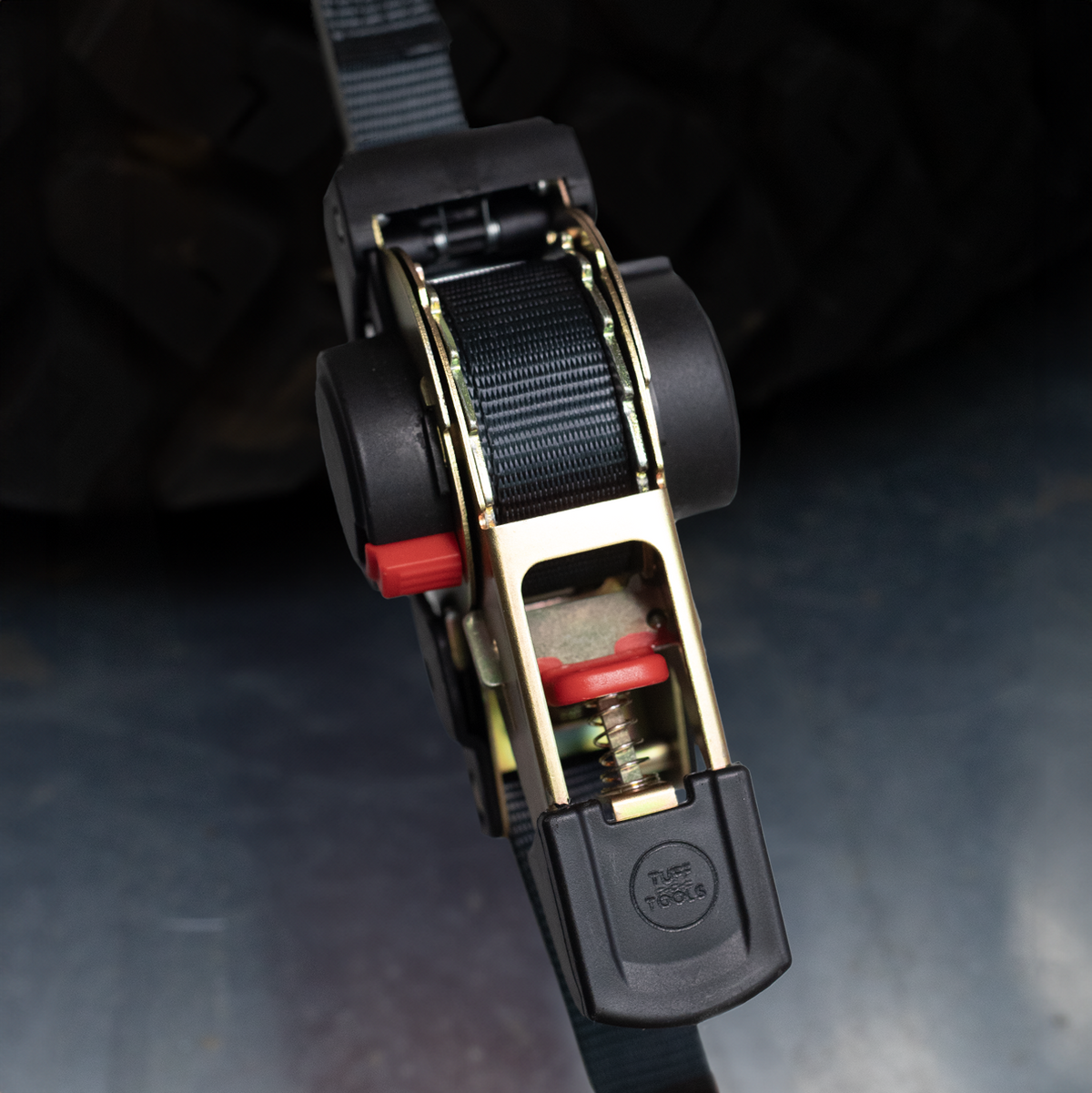 Retractable Ratchet Strap - 3.5M x 25mm (Black)