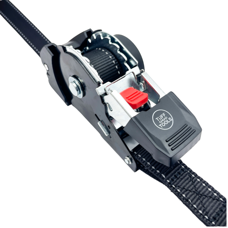 Retractable Ratchet Strap - 3.5m x 25mm (Black)