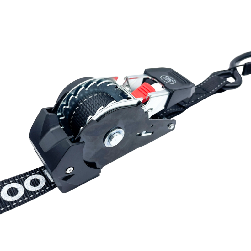 Retractable Ratchet Strap - 3.5m x 25mm (Black)
