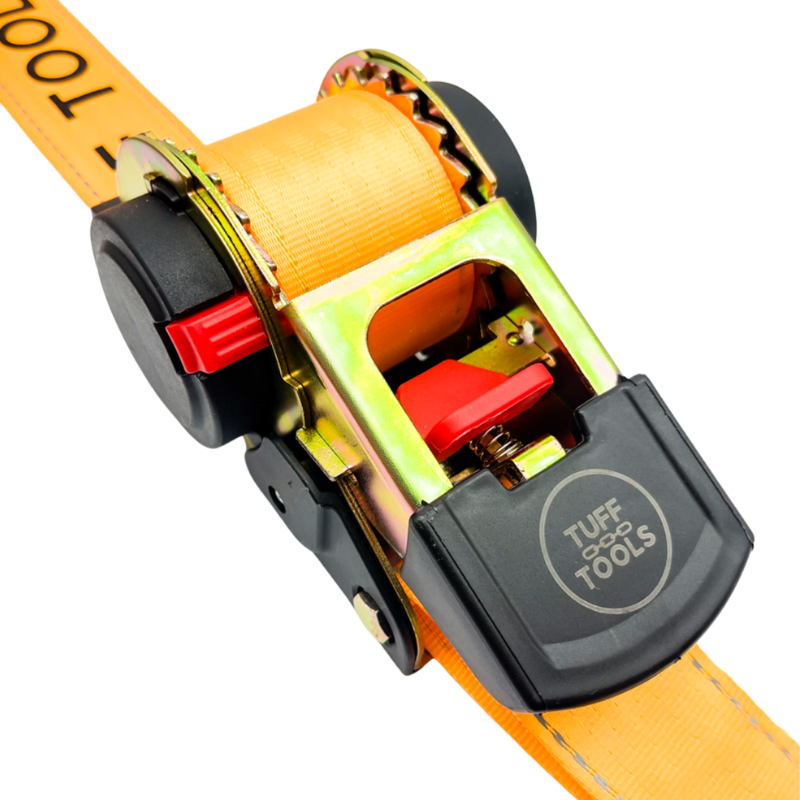 Retractable Ratchet Strap - 4.5m x 50mm (Orange)