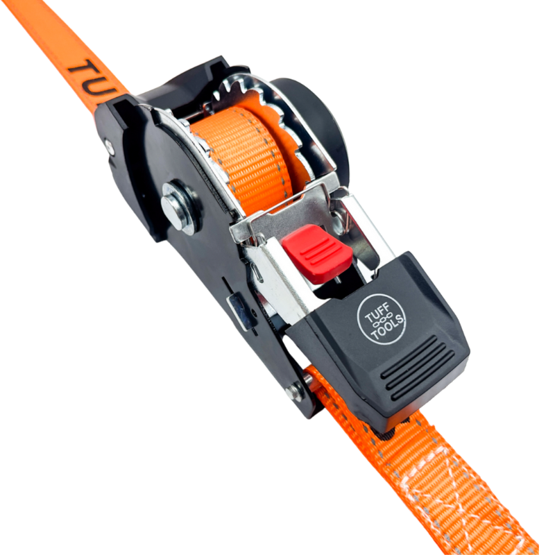 Retractable Ratchet Strap - 3.5m x 25mm (Orange)